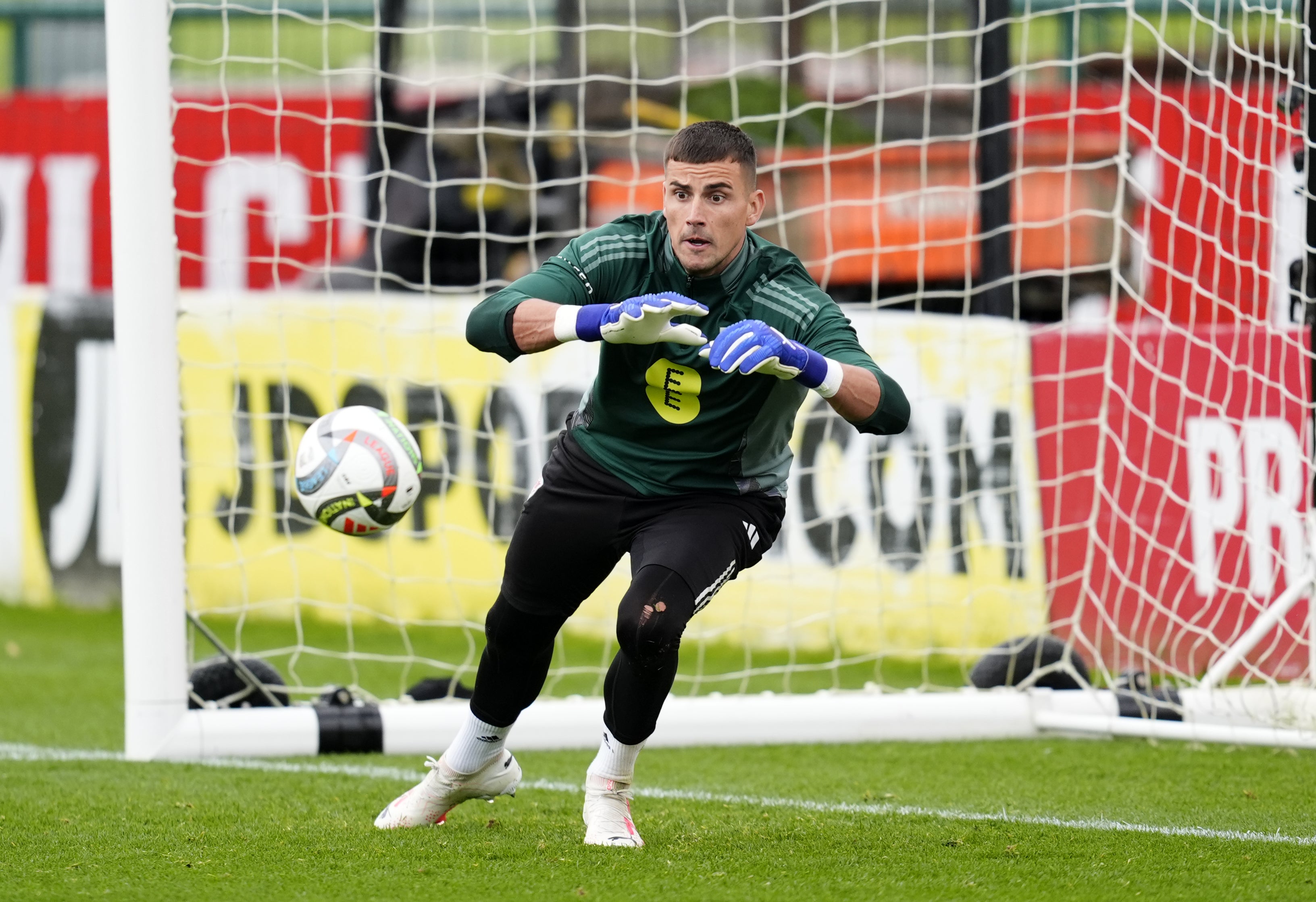 <p>Leeds goalkeeper Karl Darlow made his Wales debut in a 2-1 win over Montenegro</p>