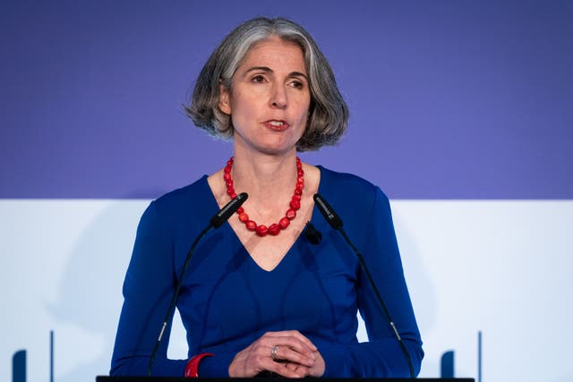 Rain Newton-Smith said politicians and businesses have a shared goal in wanting to raise living standards (Aaron Chown/PA)