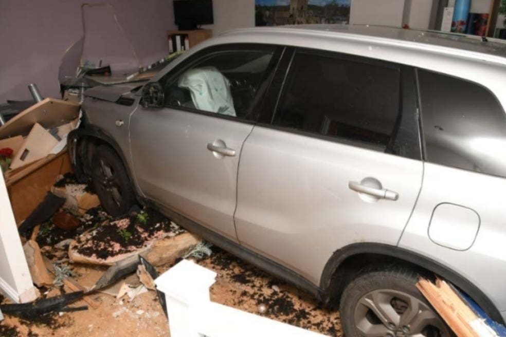 The car crashed into the funeral parlour (Crown Office/PA)