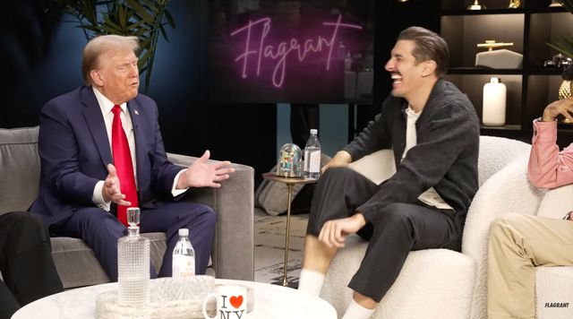 <p>Andrew Schulz laughs in Trump’s face after he claims he is ‘basically a truthful person'</p>