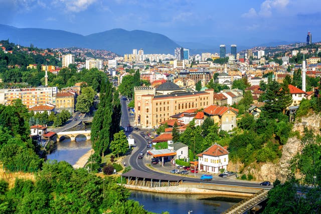<p>Sarajevo in Bosnia and Herzegovina has seen the largest drop in flight prices this year </p>