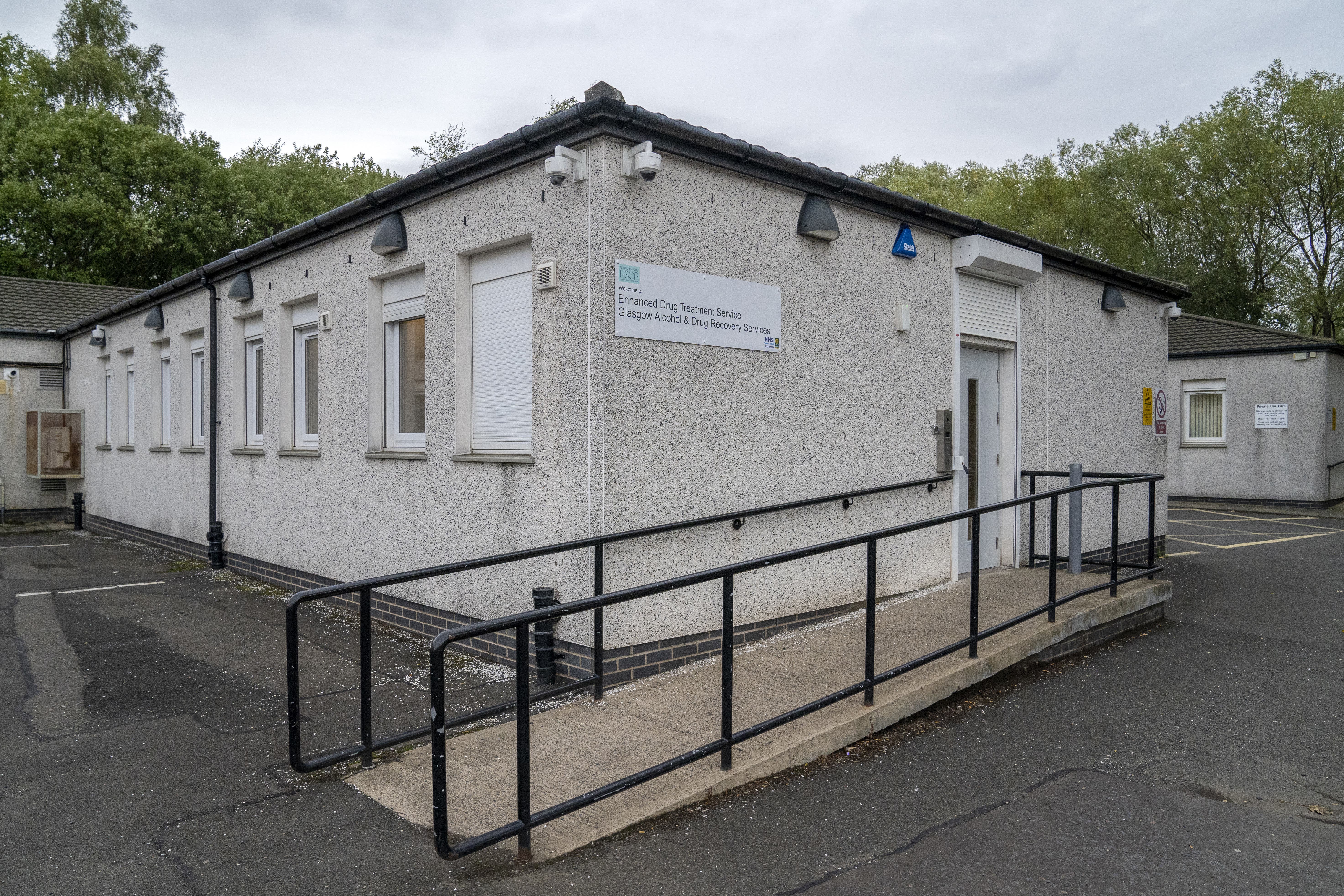 The drug consumption room in the east end of Glasgow (Jane Barlow/PA)