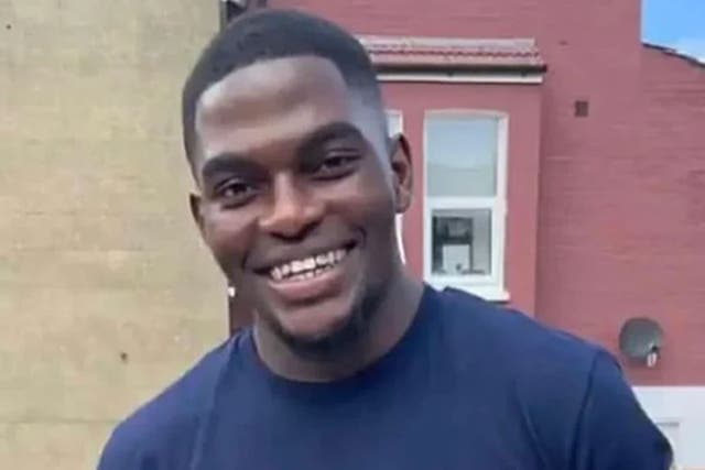 <p>Marksman Martyn Blake denies murdering the 24-year-old through the windscreen of an Audi car during a police stop in south London</p>