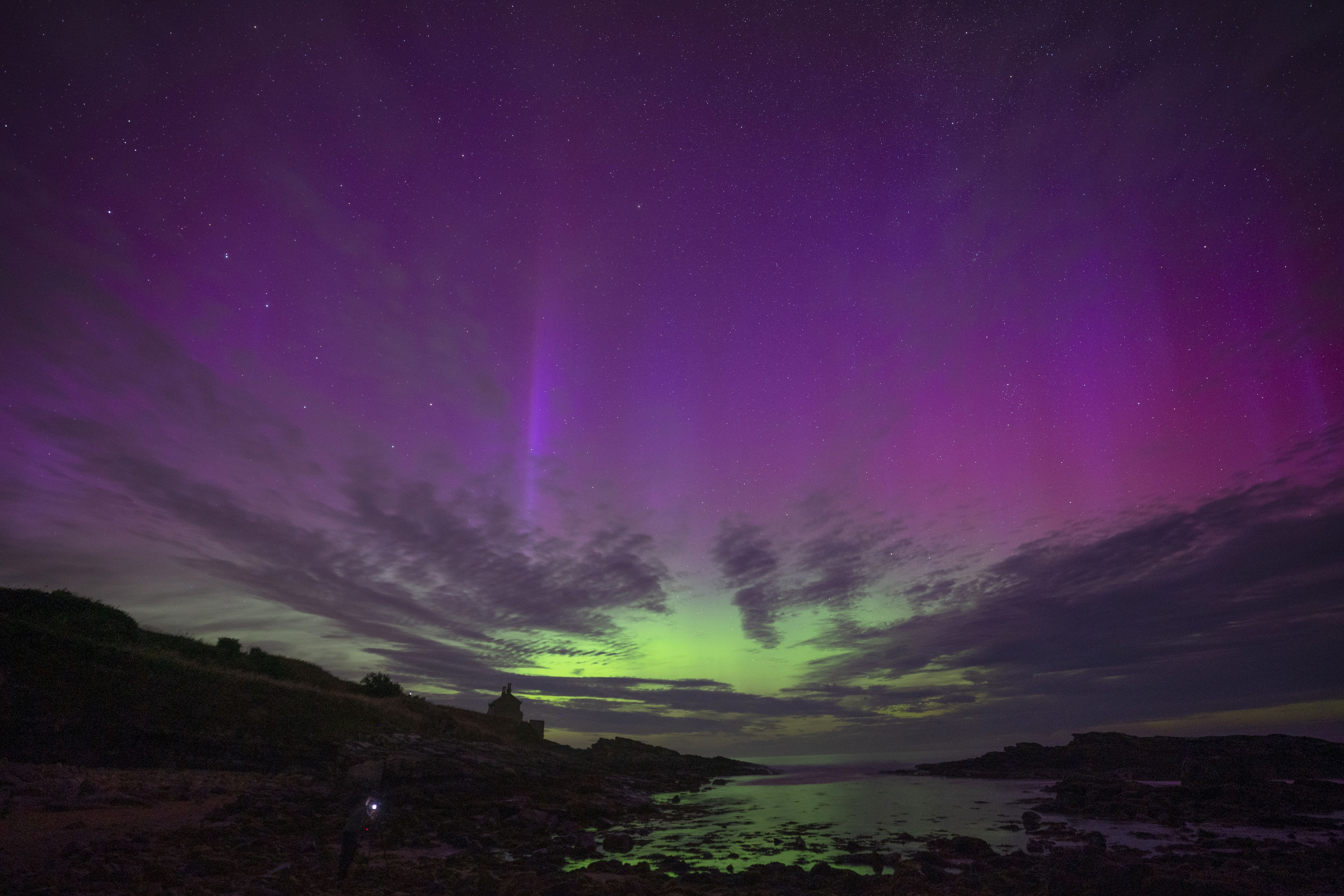 Sightings of the Northern Lights are likely in Scotland and Northern Ireland (Owen Humphreys/PA)