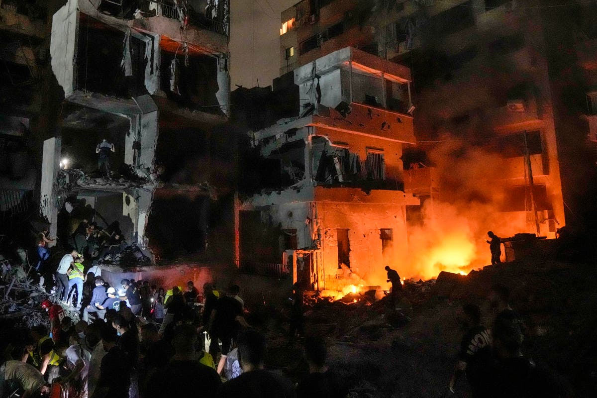 Middle East latest: Israel’s deadliest strike in central Beirut kills 22