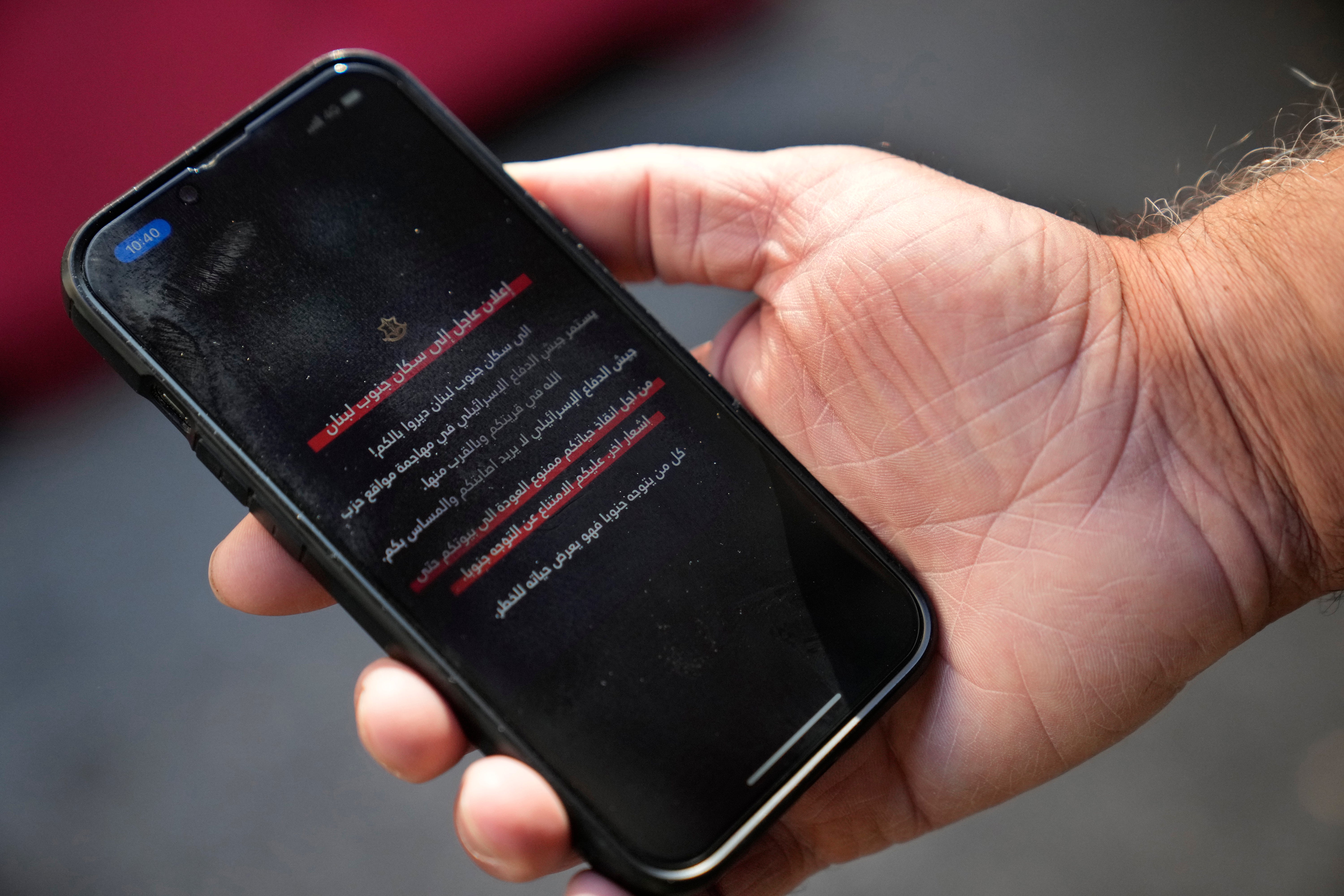 Lebanon Israel Evacuation Warnings