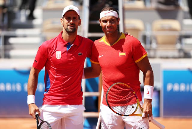 <p>Djokovic and Nadal last met at the Paris Olympics in 2024 </p>