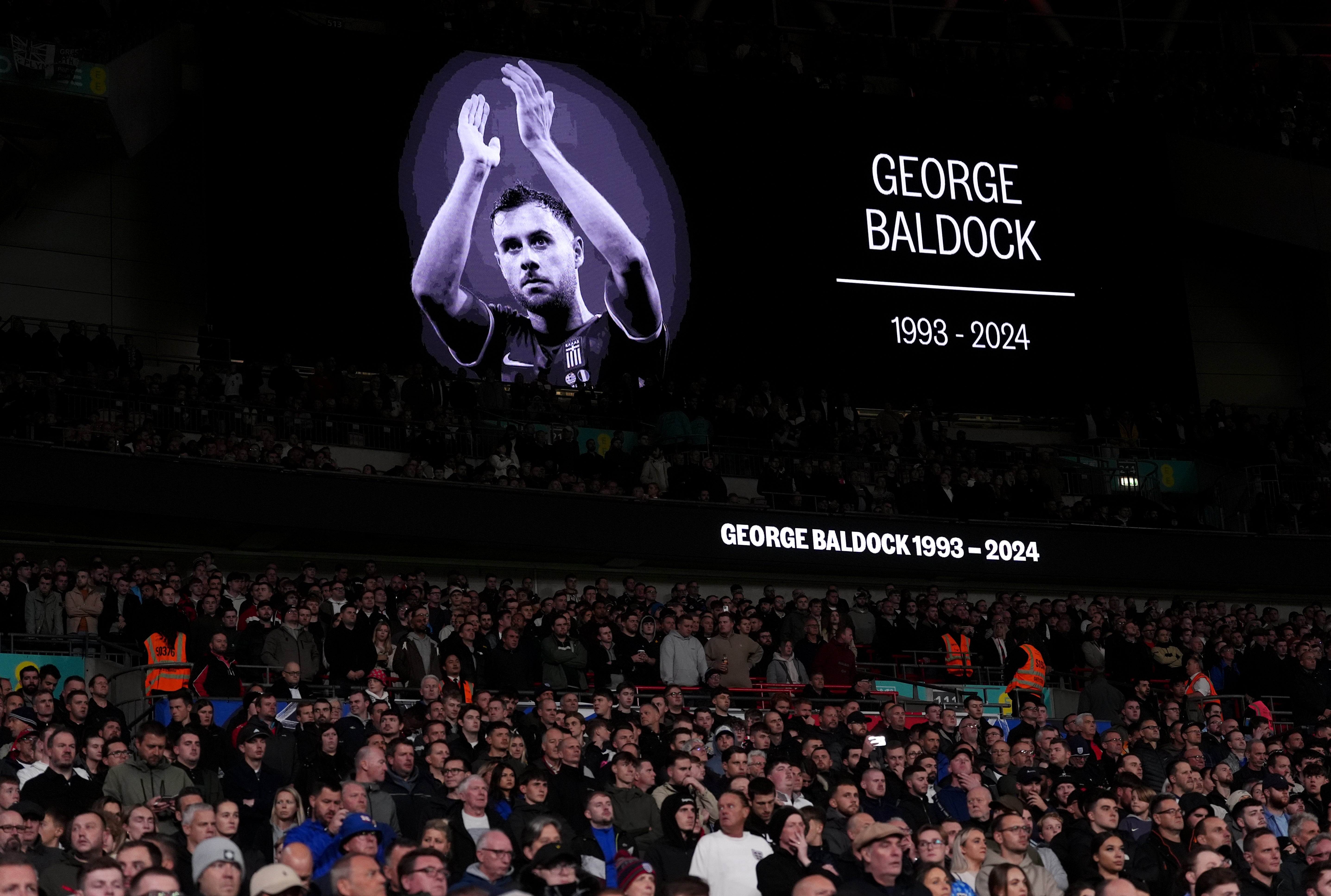 Tributes were paid to the former Sheffield United defender at Wembley