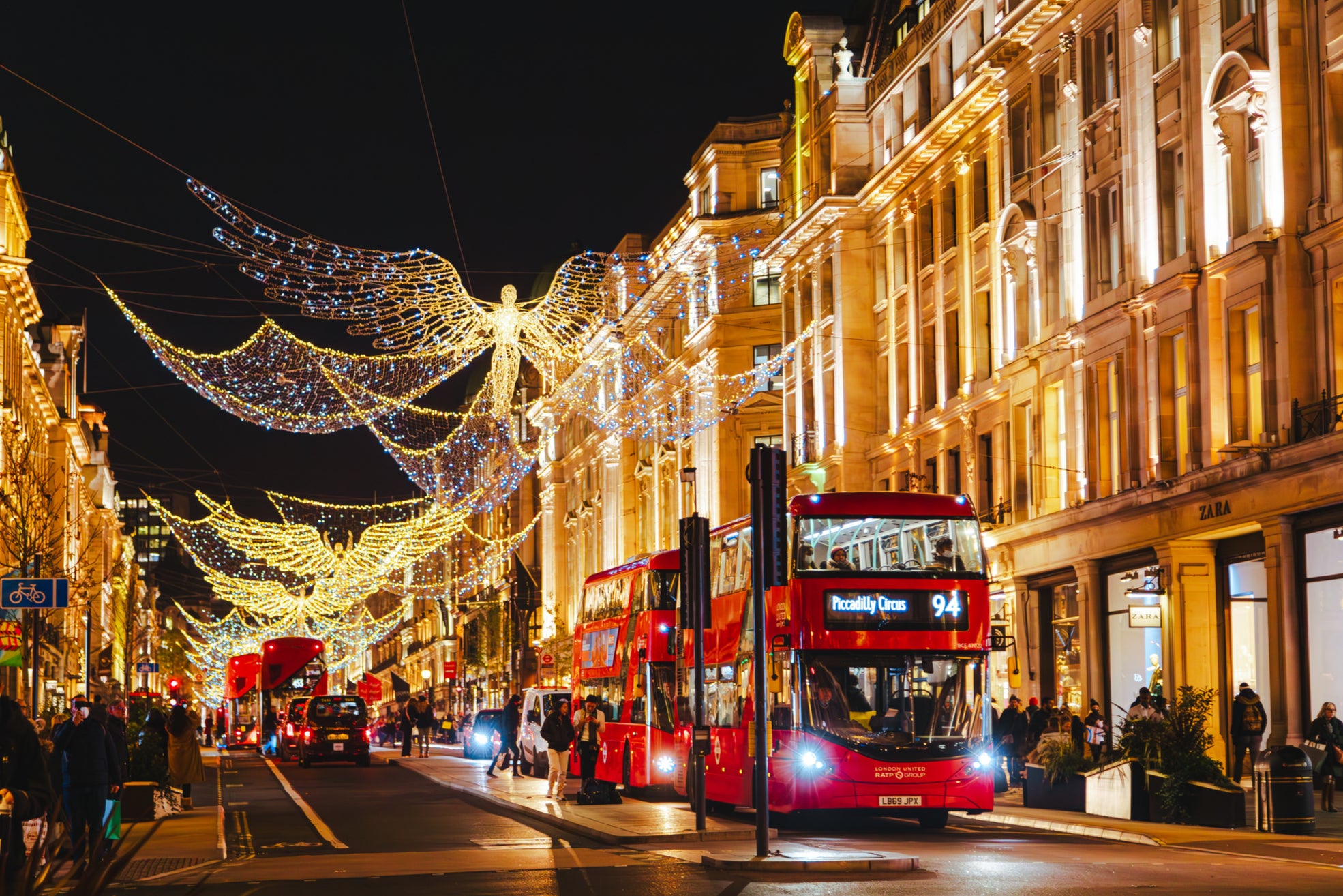 Wandering beneath the Christmas lights on Oxford Street is a popular activity among day-trippers