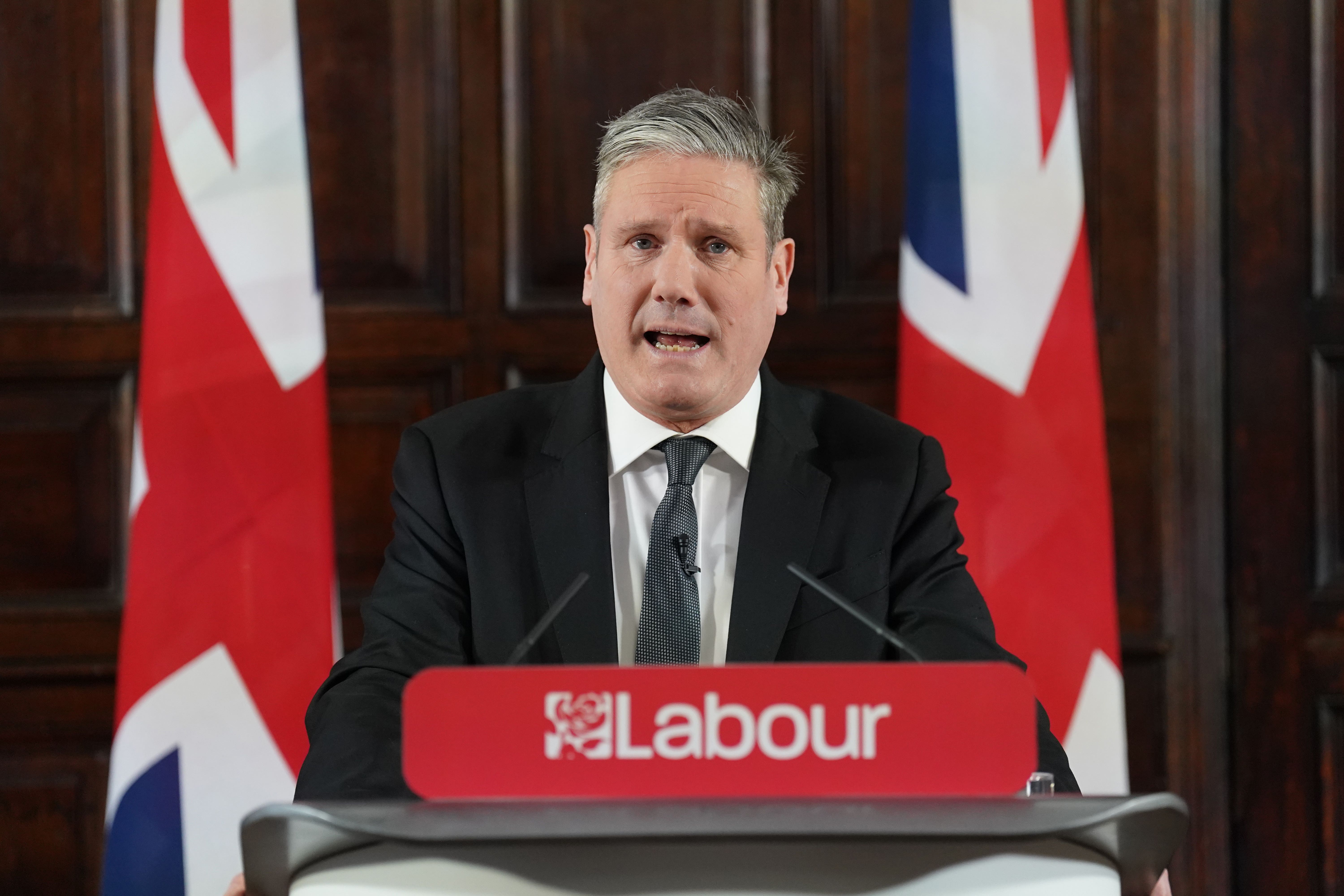 Labour Party leader Sir Keir Starmer was speaking in February 2023 (Stefan Rousseau/PA)