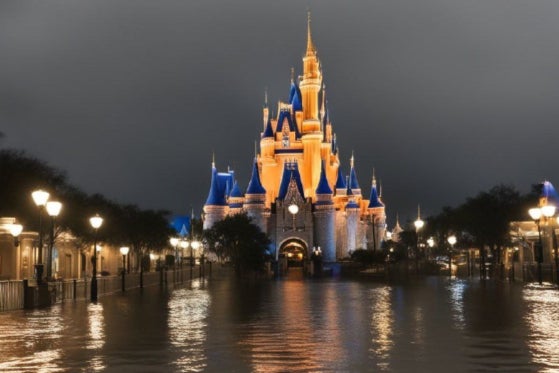 Not underwater: Images of Walt Disney World in Florida flooded appear to be AI-generated