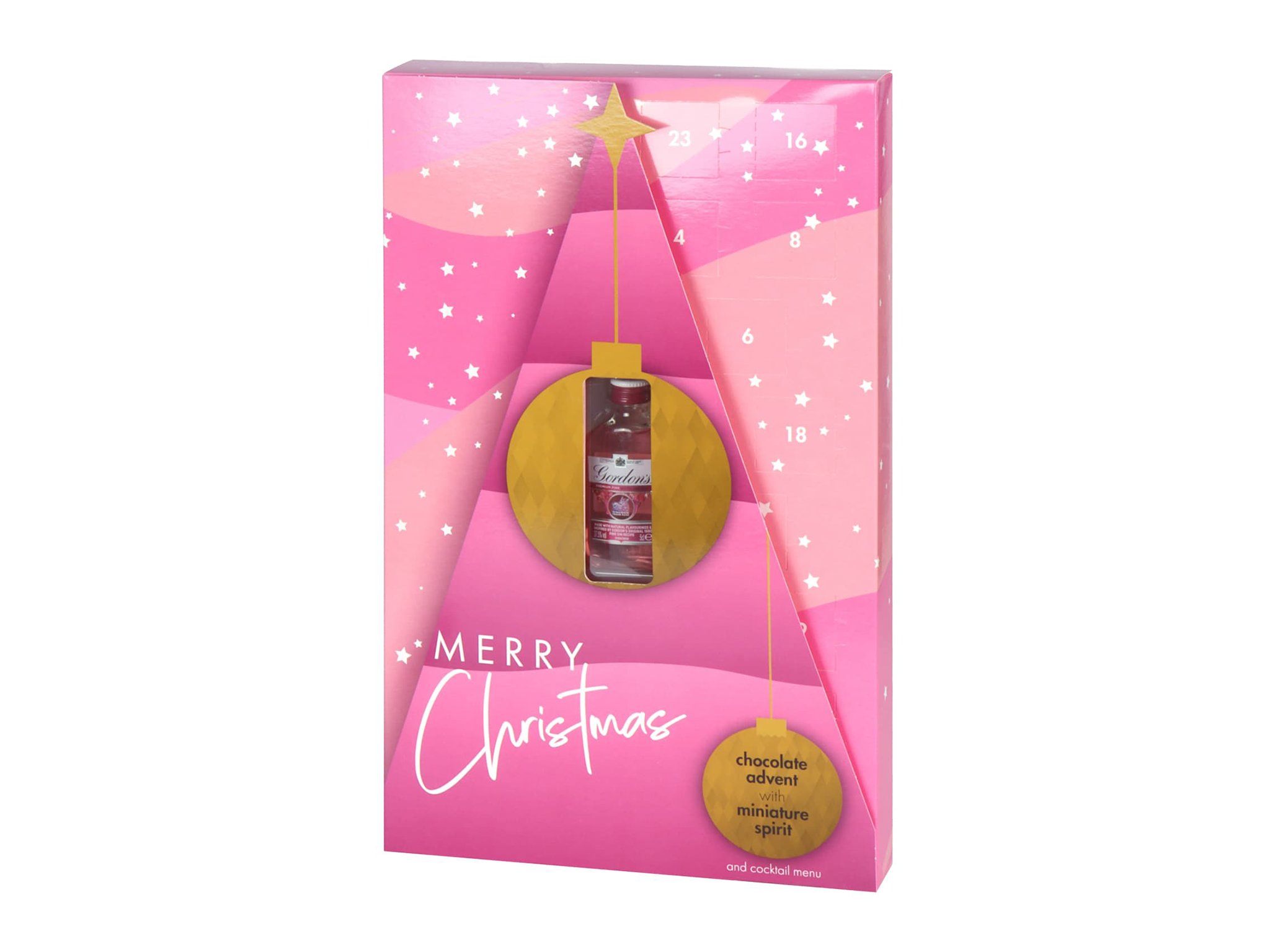 Best gin advent calendar IndyBest review BM Stores Gordons pink gin 5cl & chocolate advent calendar