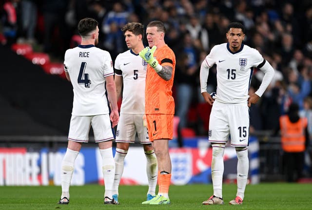 <p>England stumbled to a shock defeat at Wembley  </p>