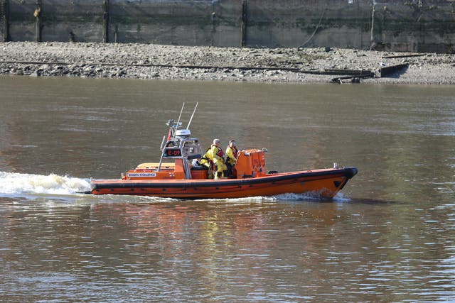 <p>A rowing boat carrying six people capsized in the River Thames on Friday</p>