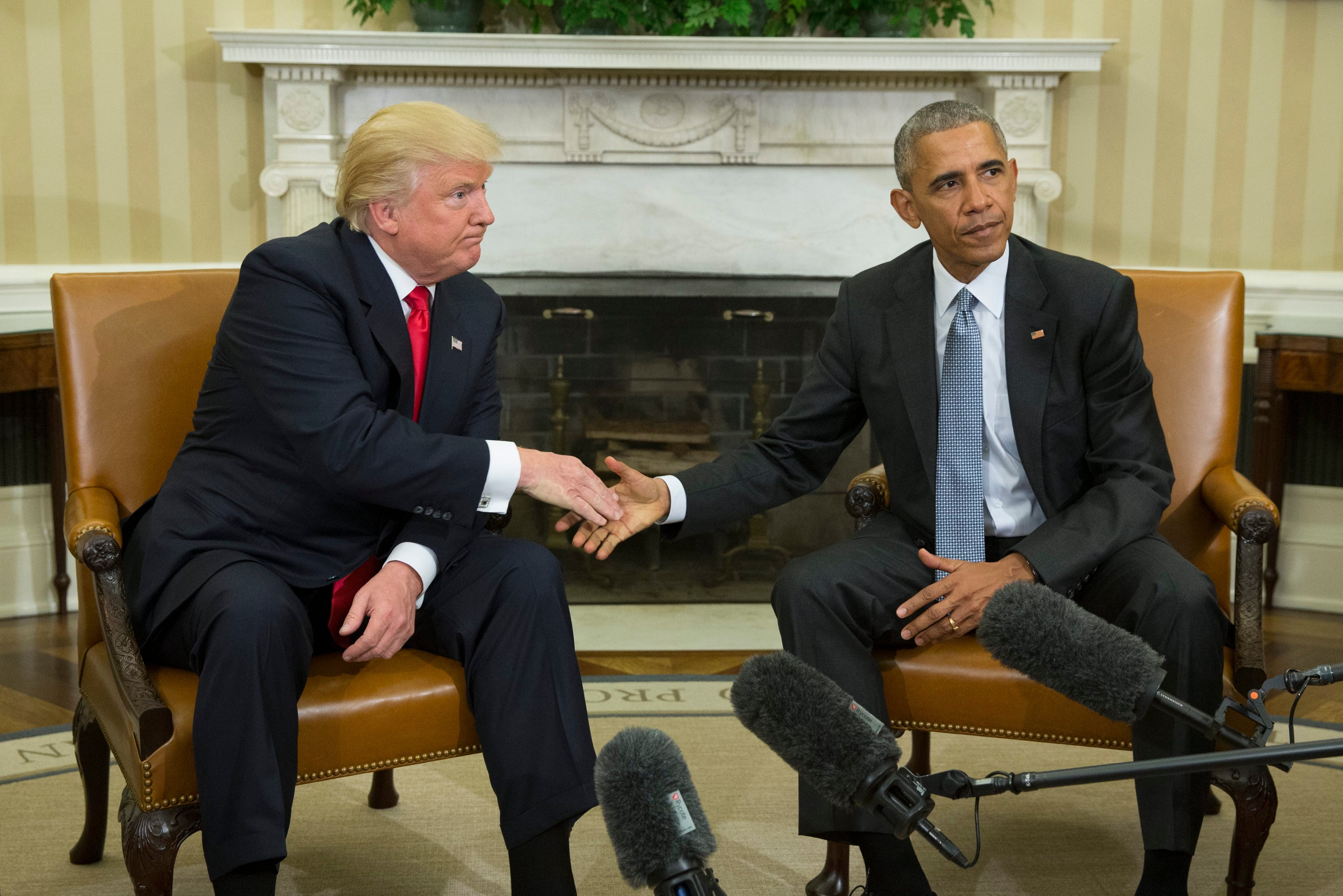 After Trump’s victory in 2016, his relationship with Obama flip-flopped between a one-sided bromance and outright hostility