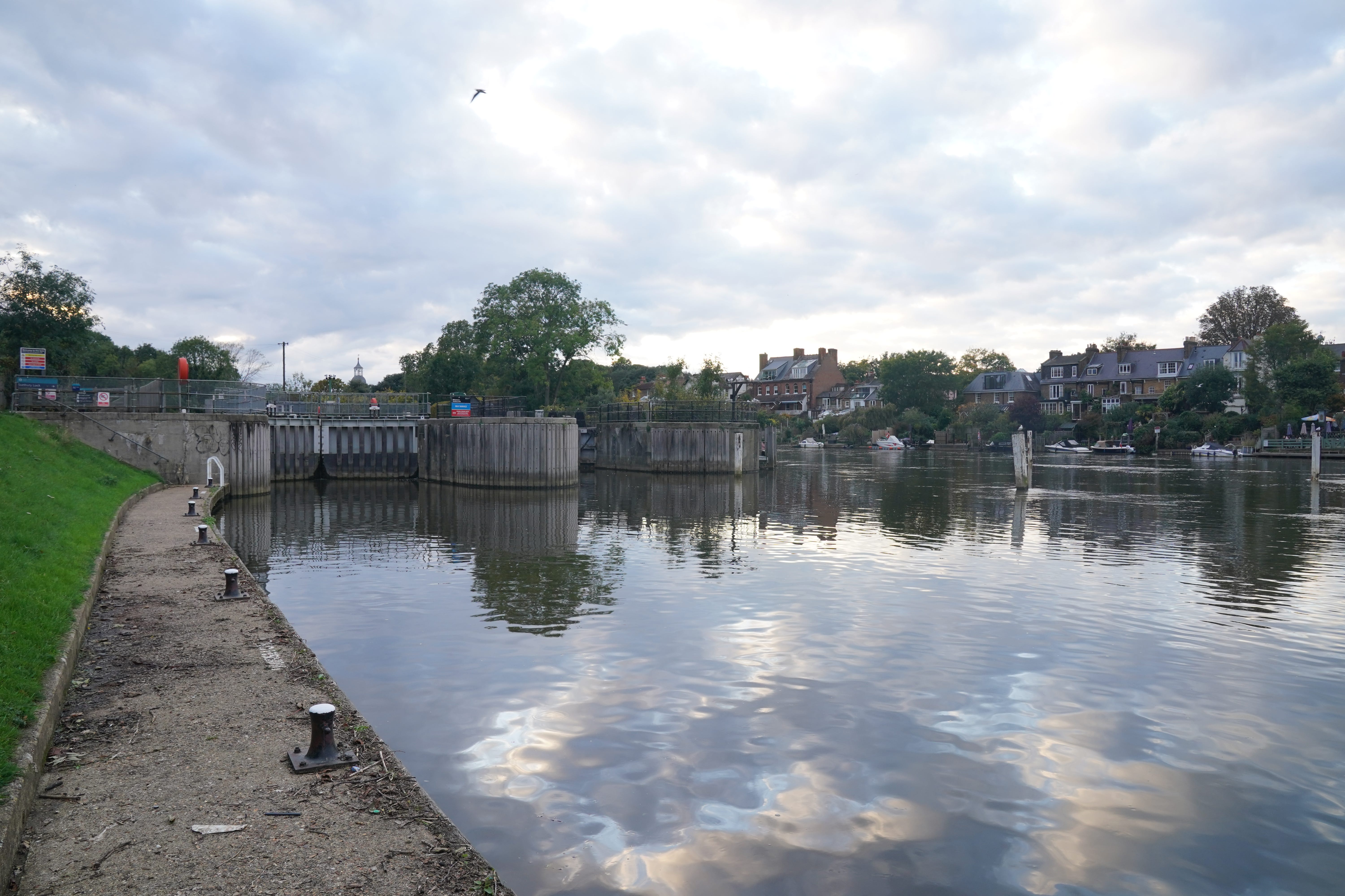 Emergency services were called to Sunbury Lock (Jonathan Brady/PA)