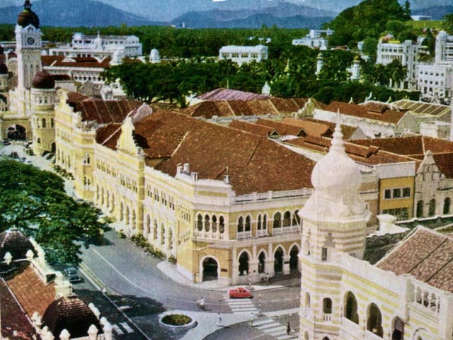 <p>Distant dream: Kuala Lumpur in the 1950s, as portrayed by BOAC – now part of British Airways</p>