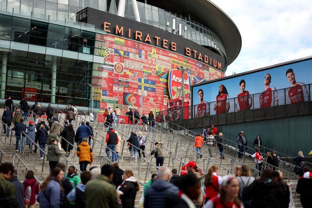 <p>Arsenal are among the clubs who will take part in a trial to allow supporters to drink alcohol in the stands </p>