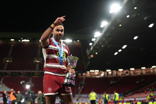 Bevan French was the Wigan matchwinner (Martin Rickett/PA)