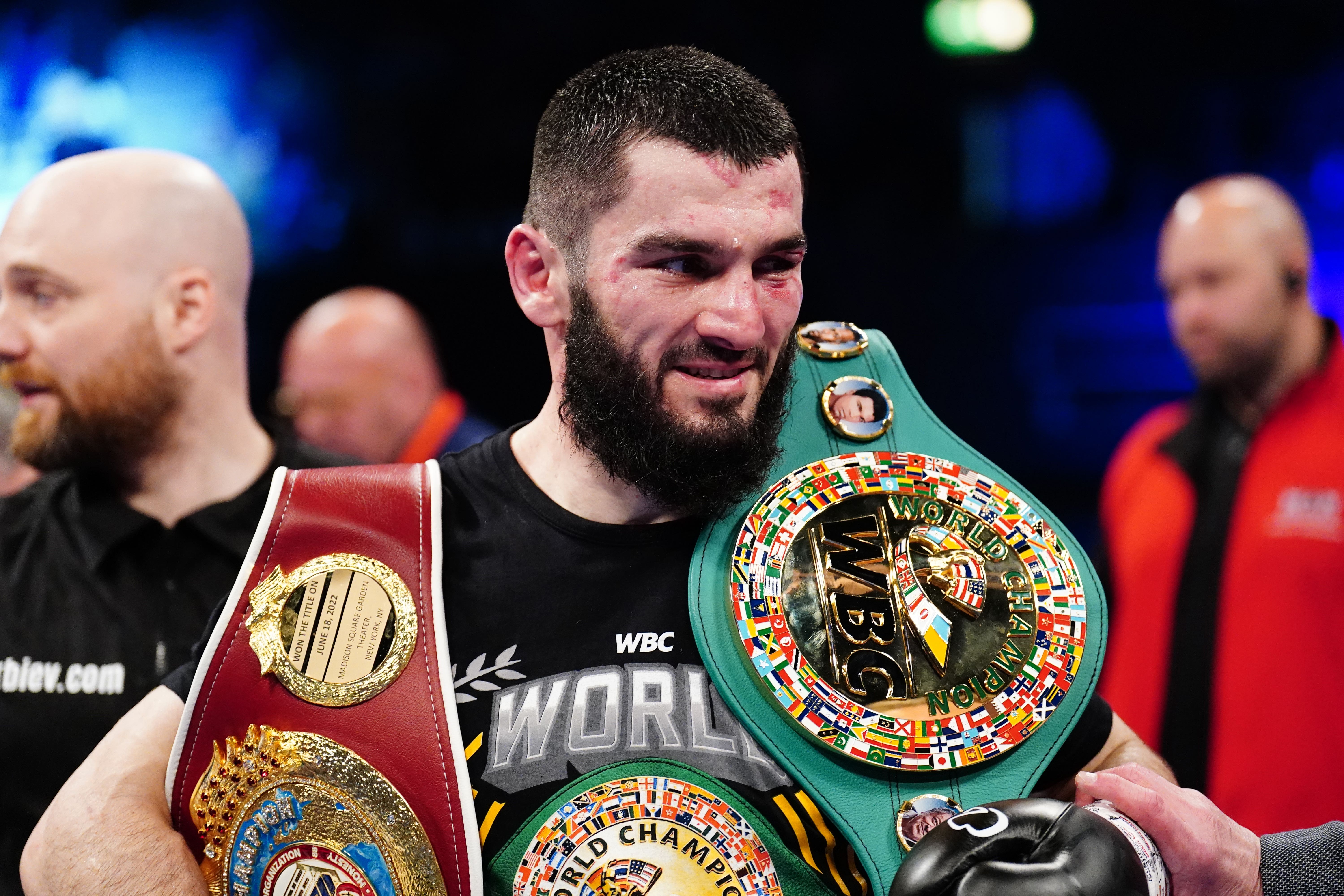 Beterbiev added the WBA belt to his WBC, WBO and IBF titles