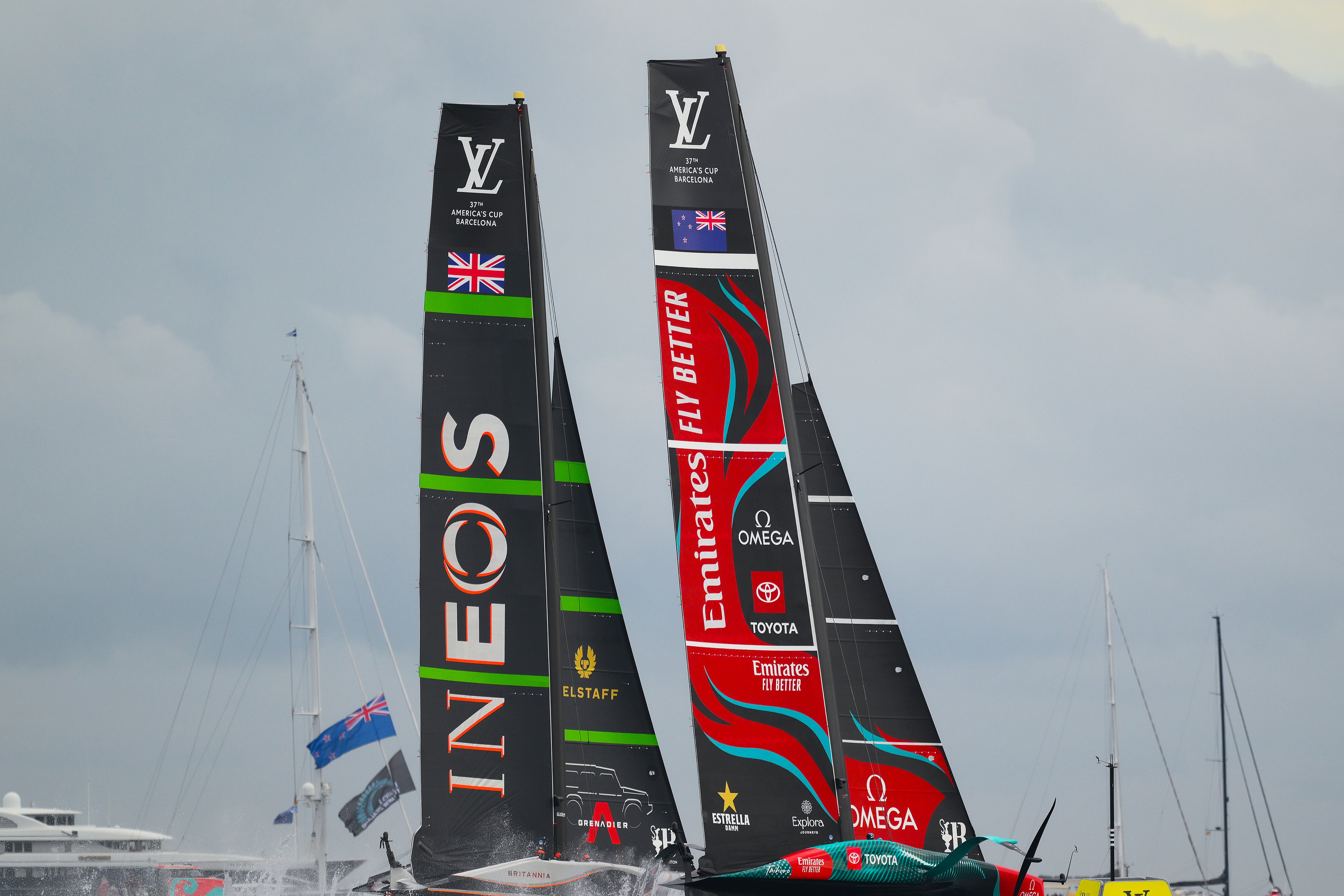 Ben Ainslie and his crew are challenging New Zealand for the Auld Mug