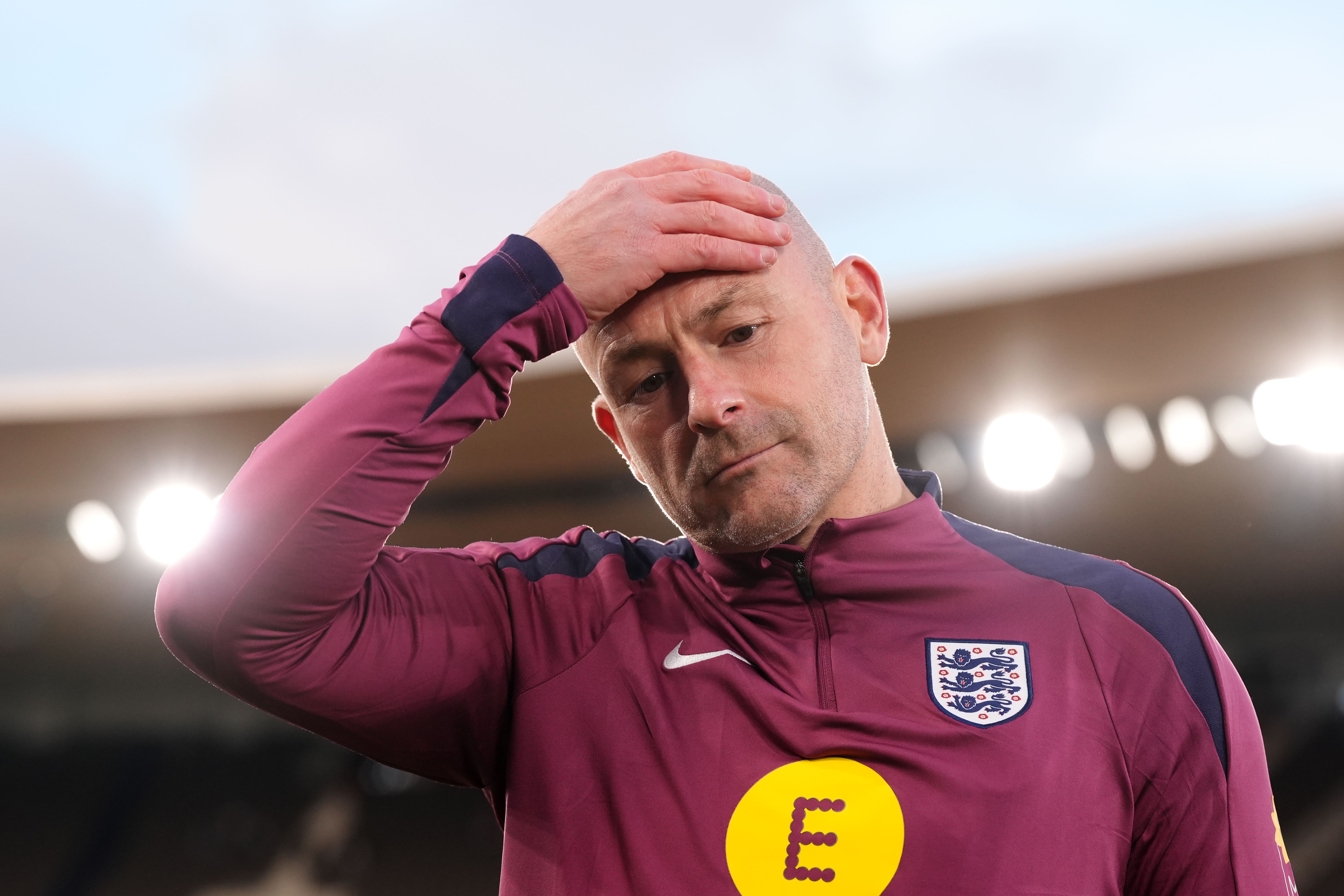 England interim manager Lee Carsley said the job deserves a ‘world-class coach’ (Bradley Collyer/PA)