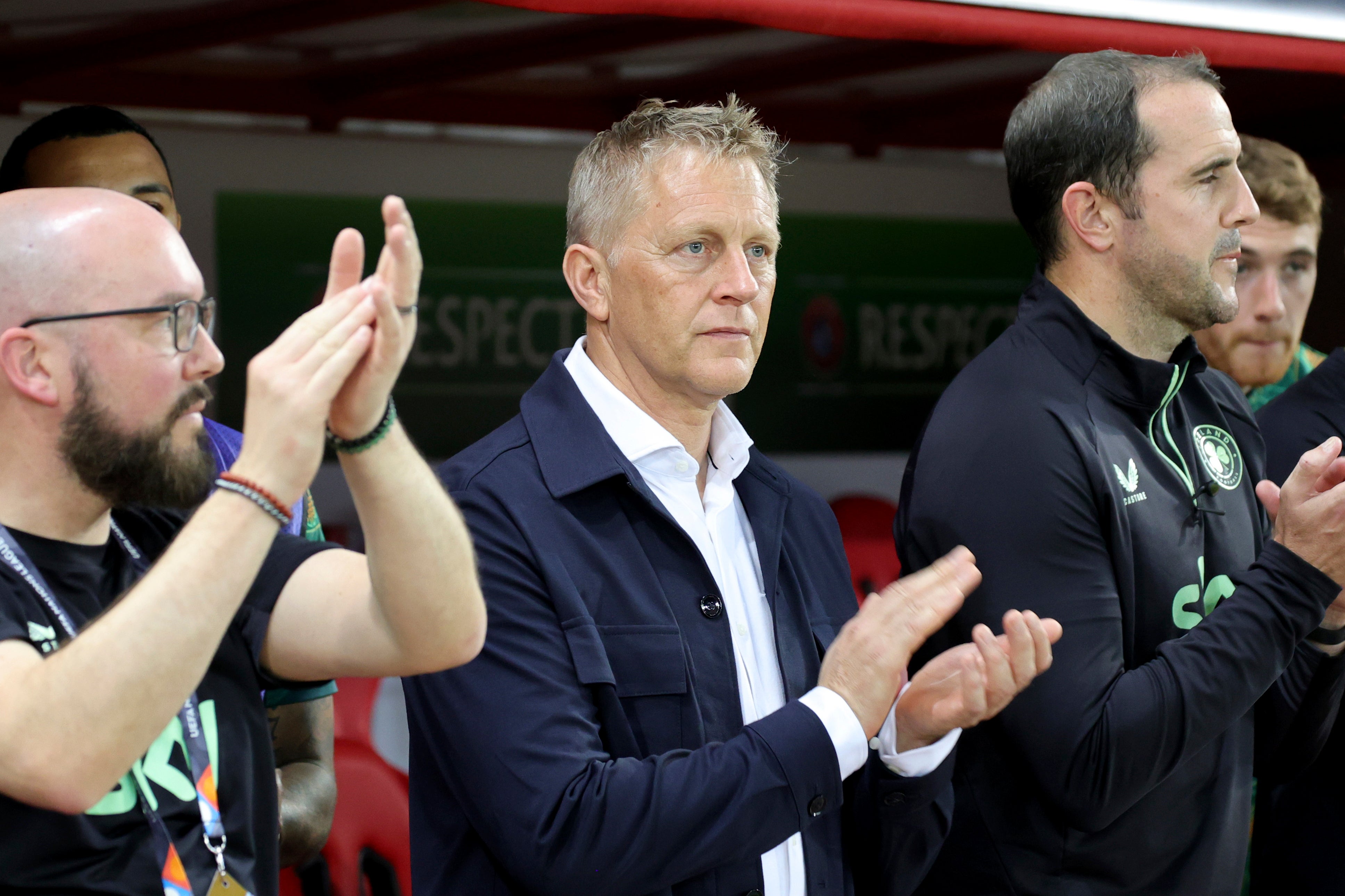 Ireland coach Heimir Hallgrimsson (AP Photo/Yorgos Karahalis)