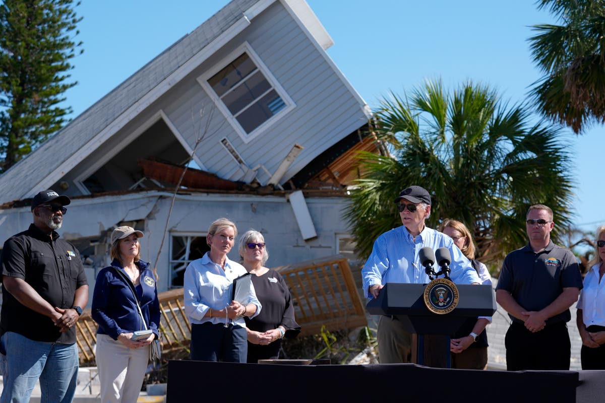 Biden surveys Hurricane Milton damage as he visits hard-hit communities in Florida