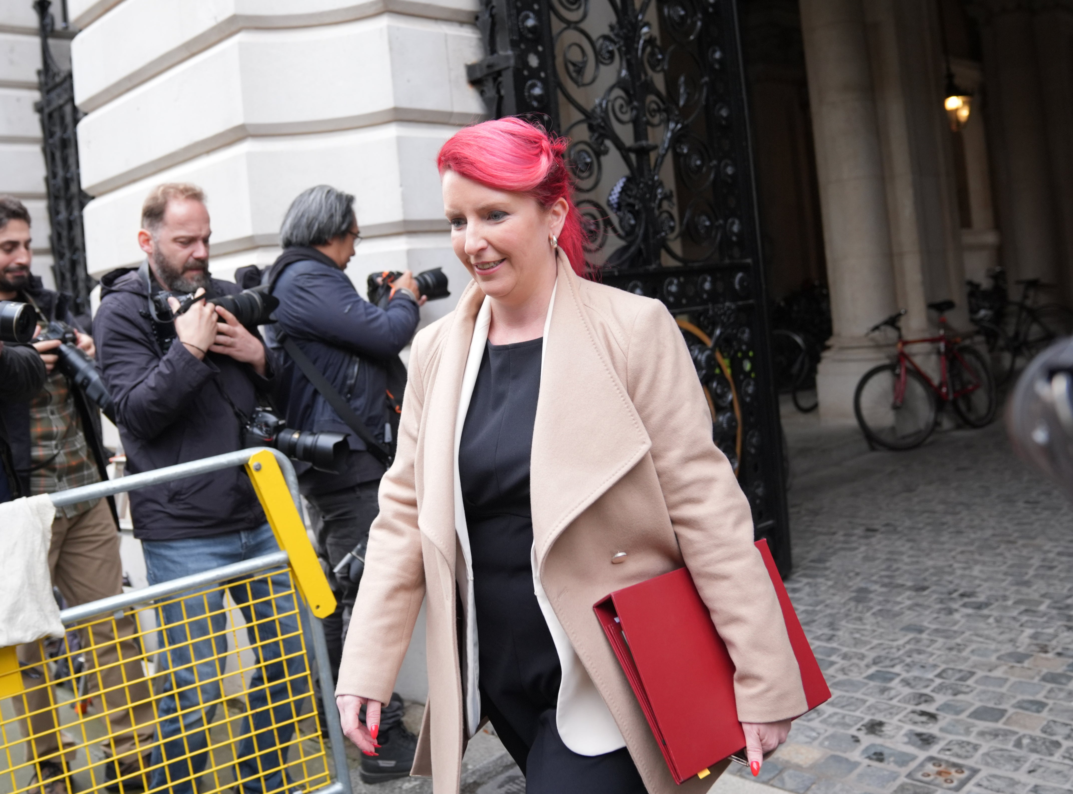 Transport Secretary Louise Haigh arrives in Downing Street, London, for a Cabinet meeting