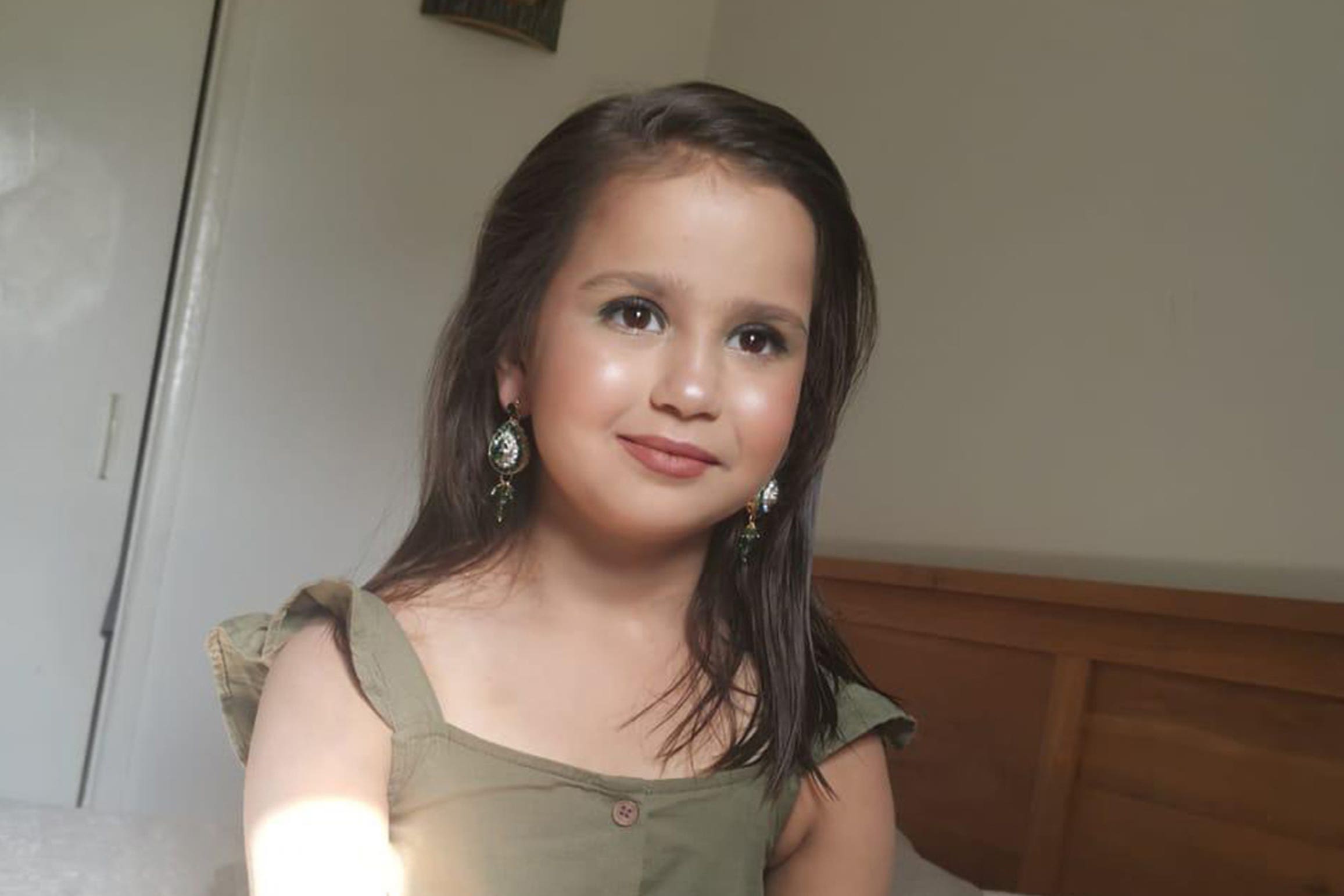 The body of Sara Sharif was found in a bed at her home (Surrey Police/PA)