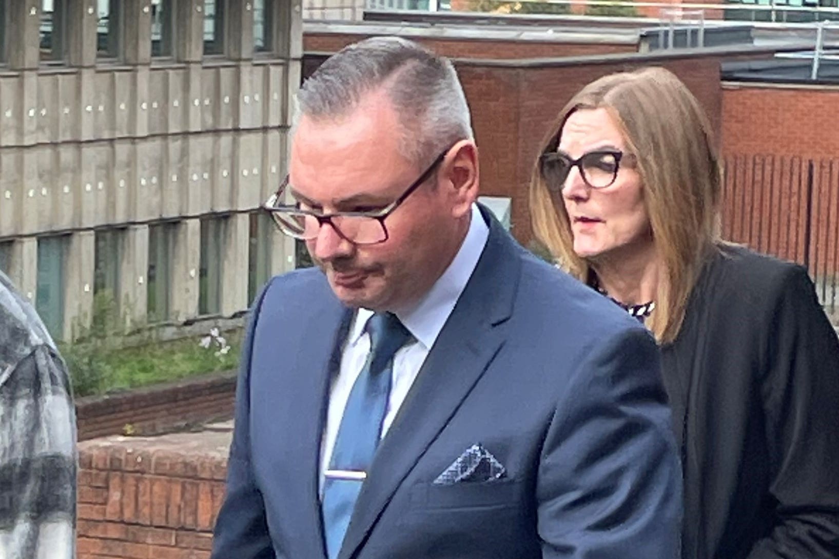 Richard Crisp leaving Sheffield Magistrates’ Court on Monday (Dave Higgens/PA)