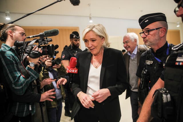 <p>Le Pen could face up to a decade behind bars if found guilty</p>