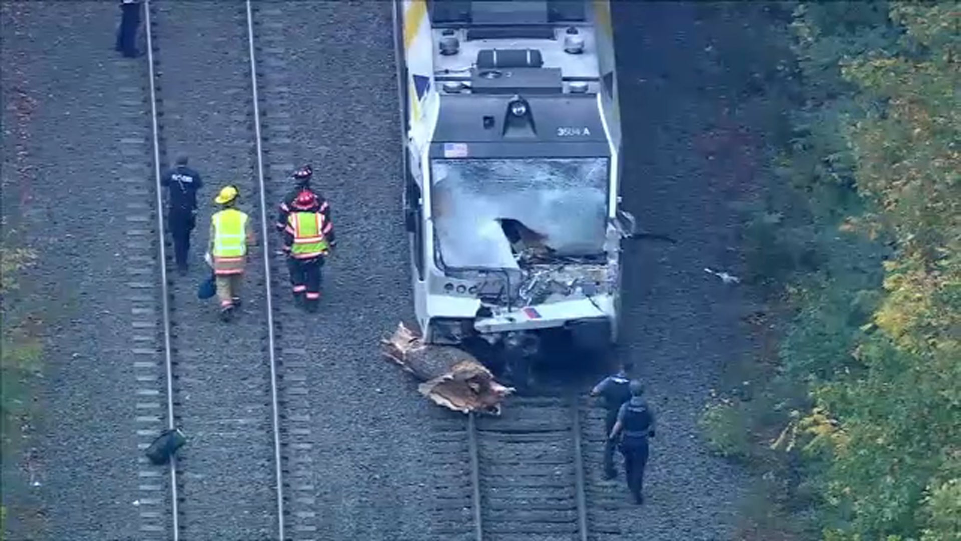 One person is dead and 23 others were injured after a train crashed into a piece of tree in New Jersey on Monday