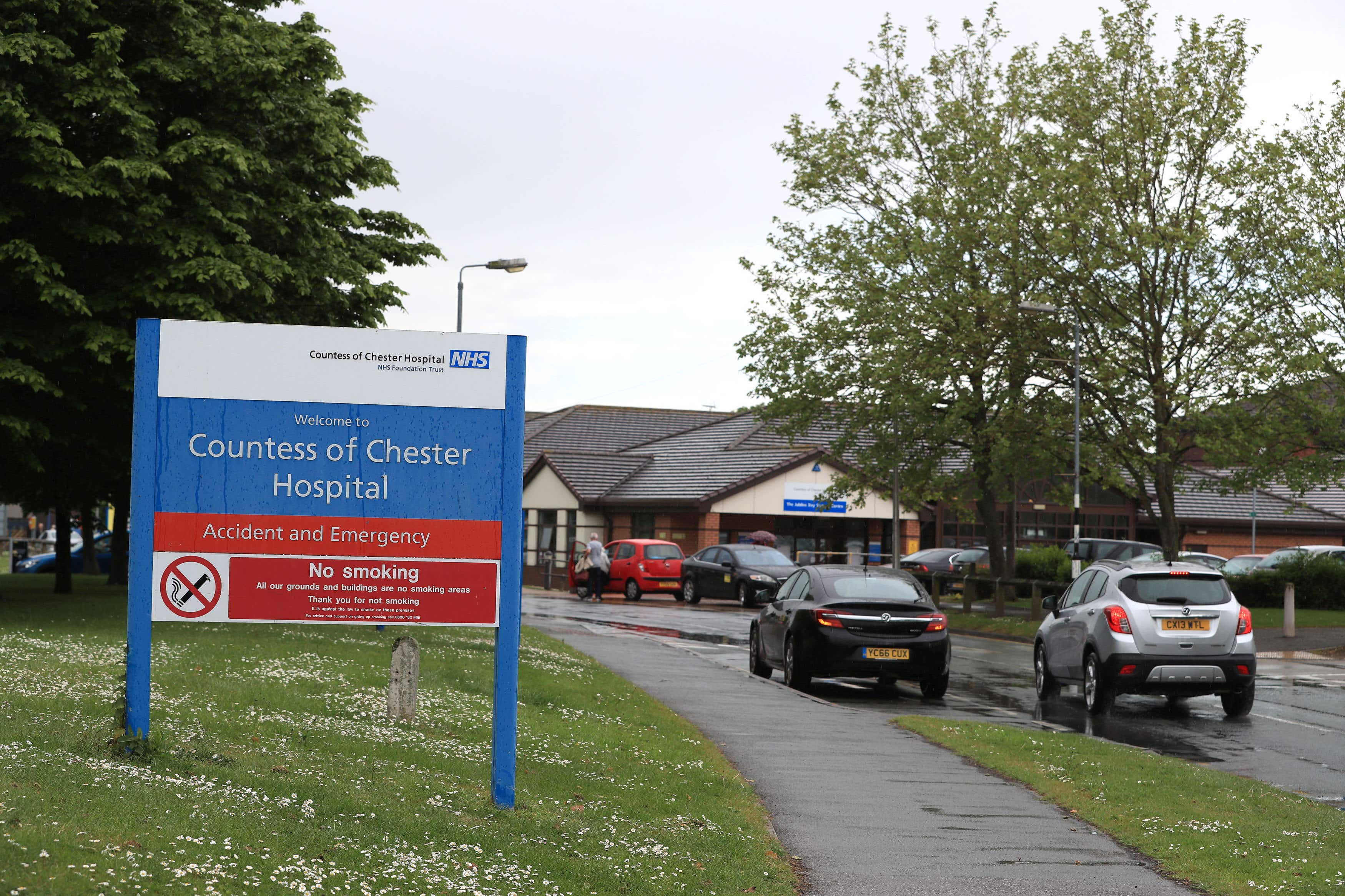 The Countess of Chester Hospital in Chester where Lucy Letby worked (Peter Byrne/PA)