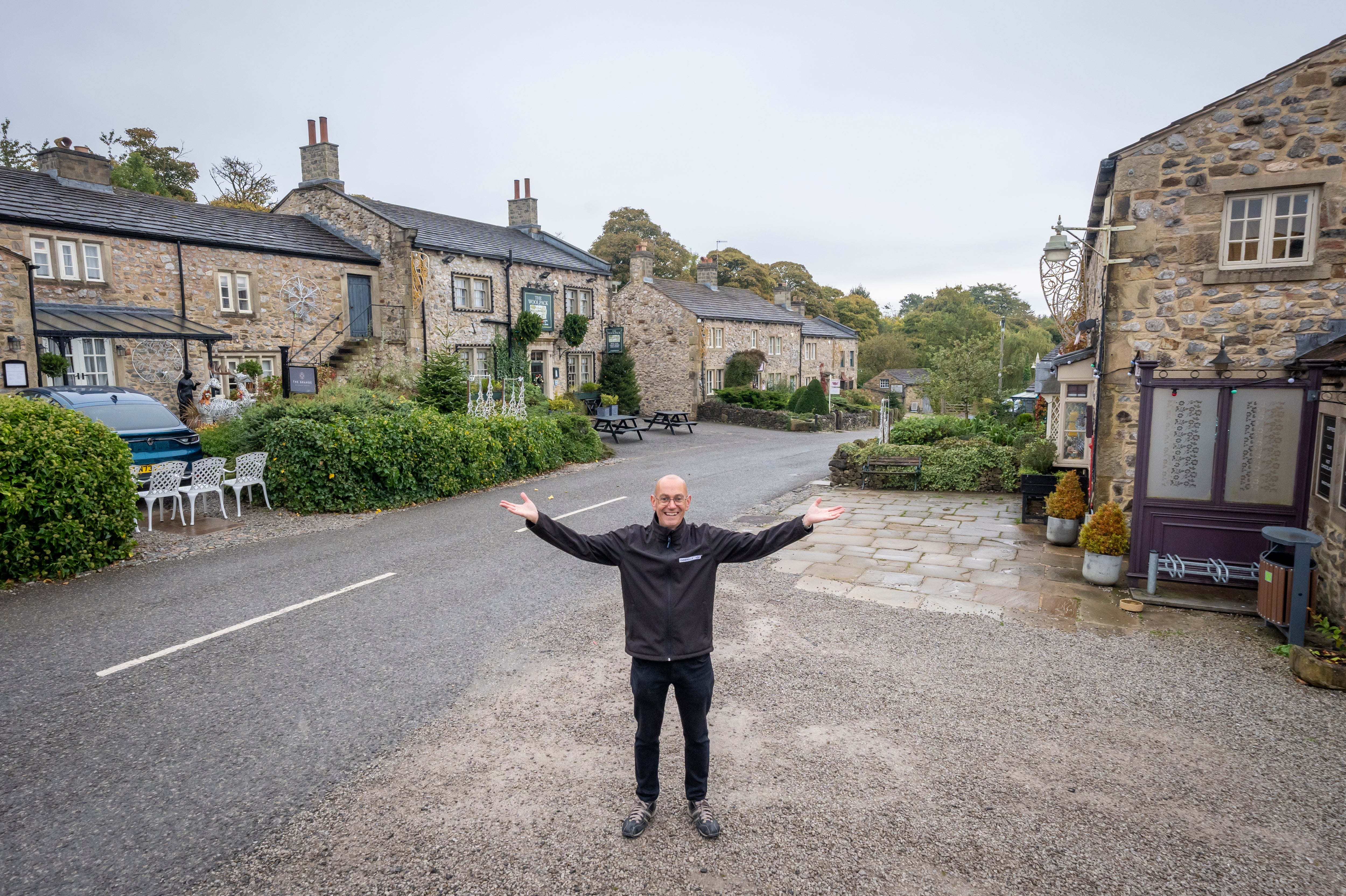 Steve Marshall at The Emmerdale Village Tour set