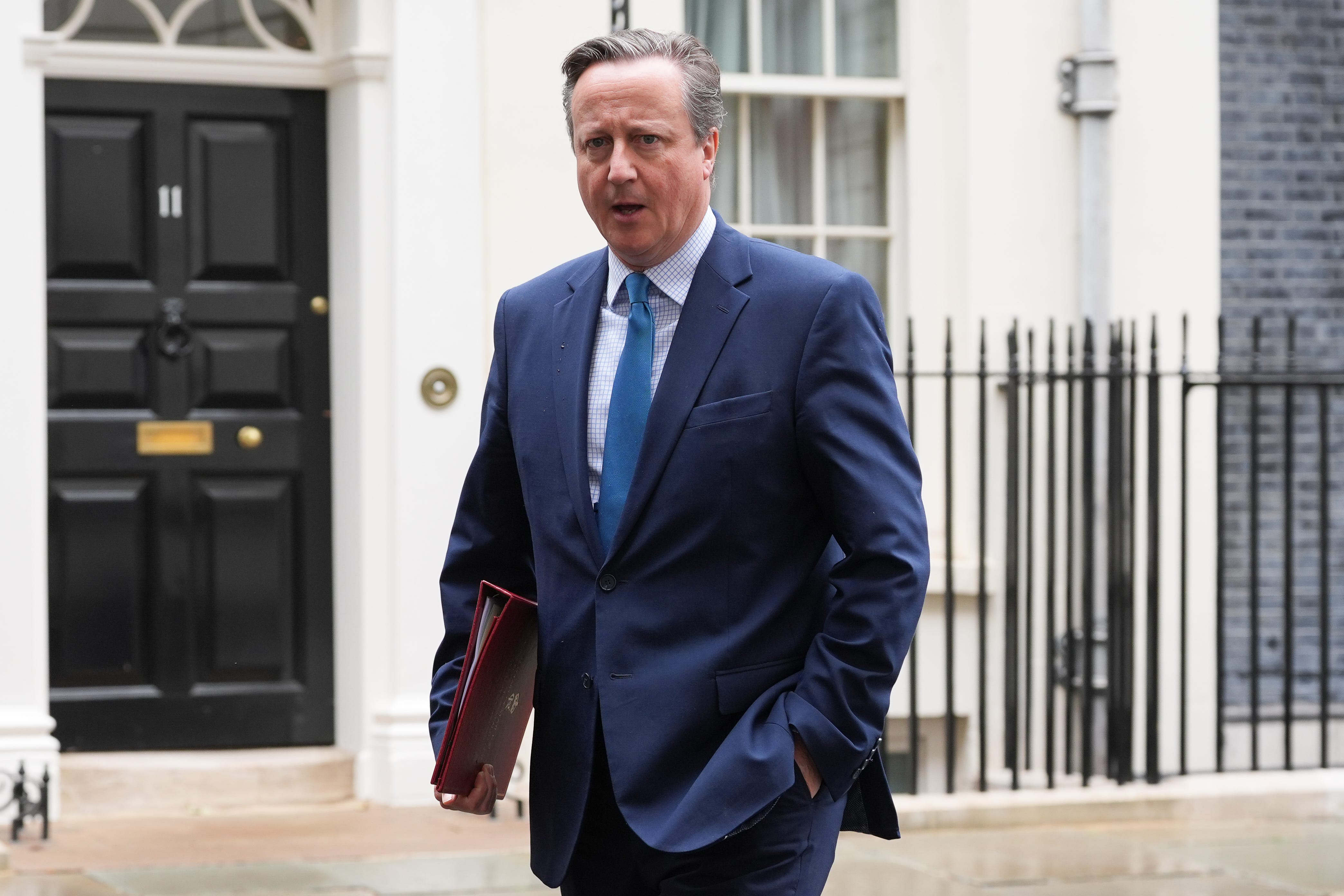 Cameron has urged the government to ‘look again’ at sanctioning Israeli ministers