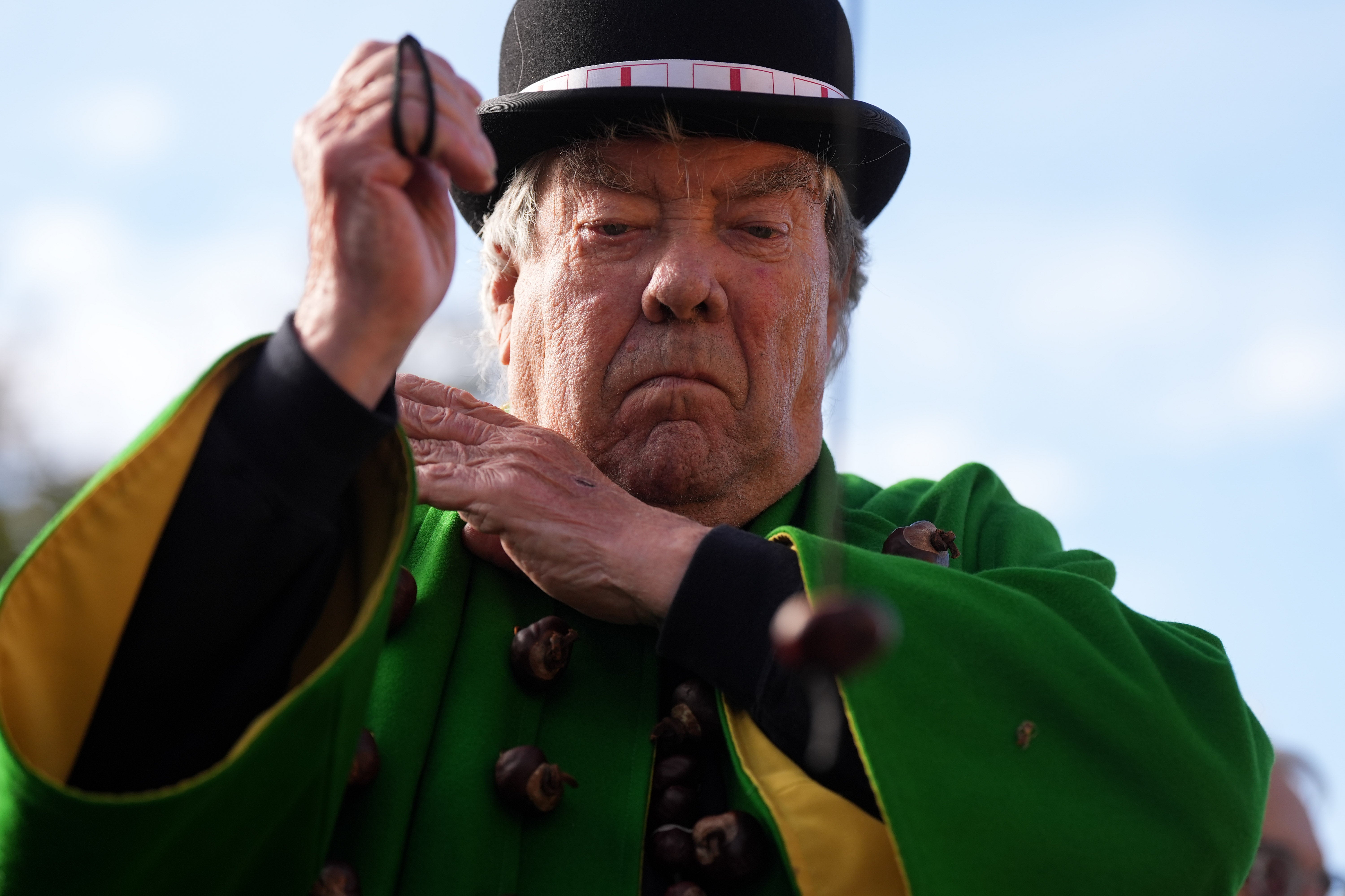 The octogenarian 'broke the conker in the men's final with one goal, that was fantastic'