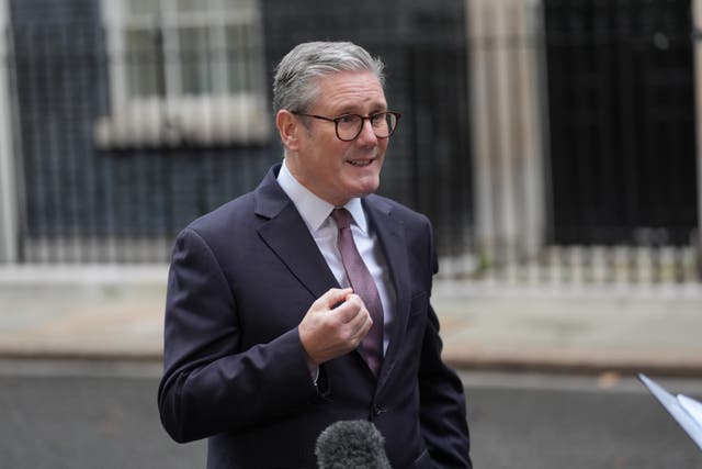 Sir Keir Starmer declined to rule out increases in employers’ national insurance contributions as speculation about the Budget mounts (Ben Whitley/PA)