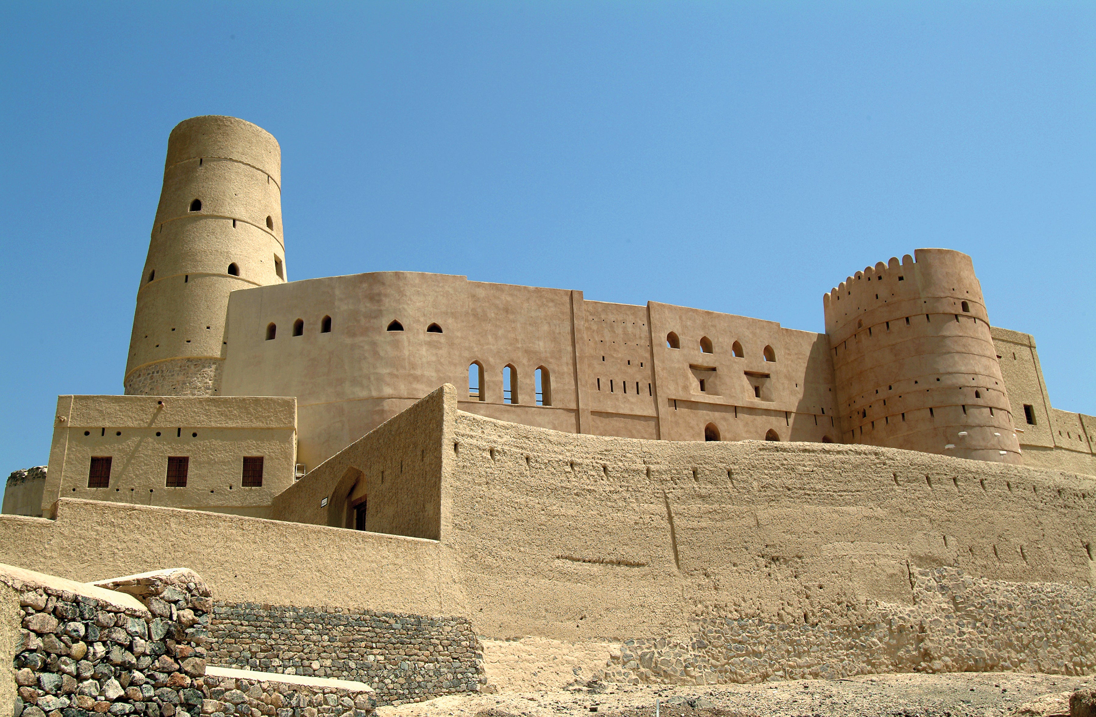 Wander around labyrinthine hallways and take in incredible views at Bahla Fort