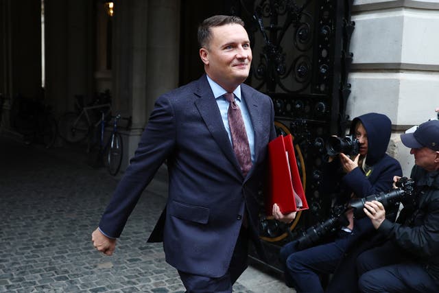 <p>Health secretary Wes Streeting arrives at 10 Downing Street for a Cabinet Meeting</p>