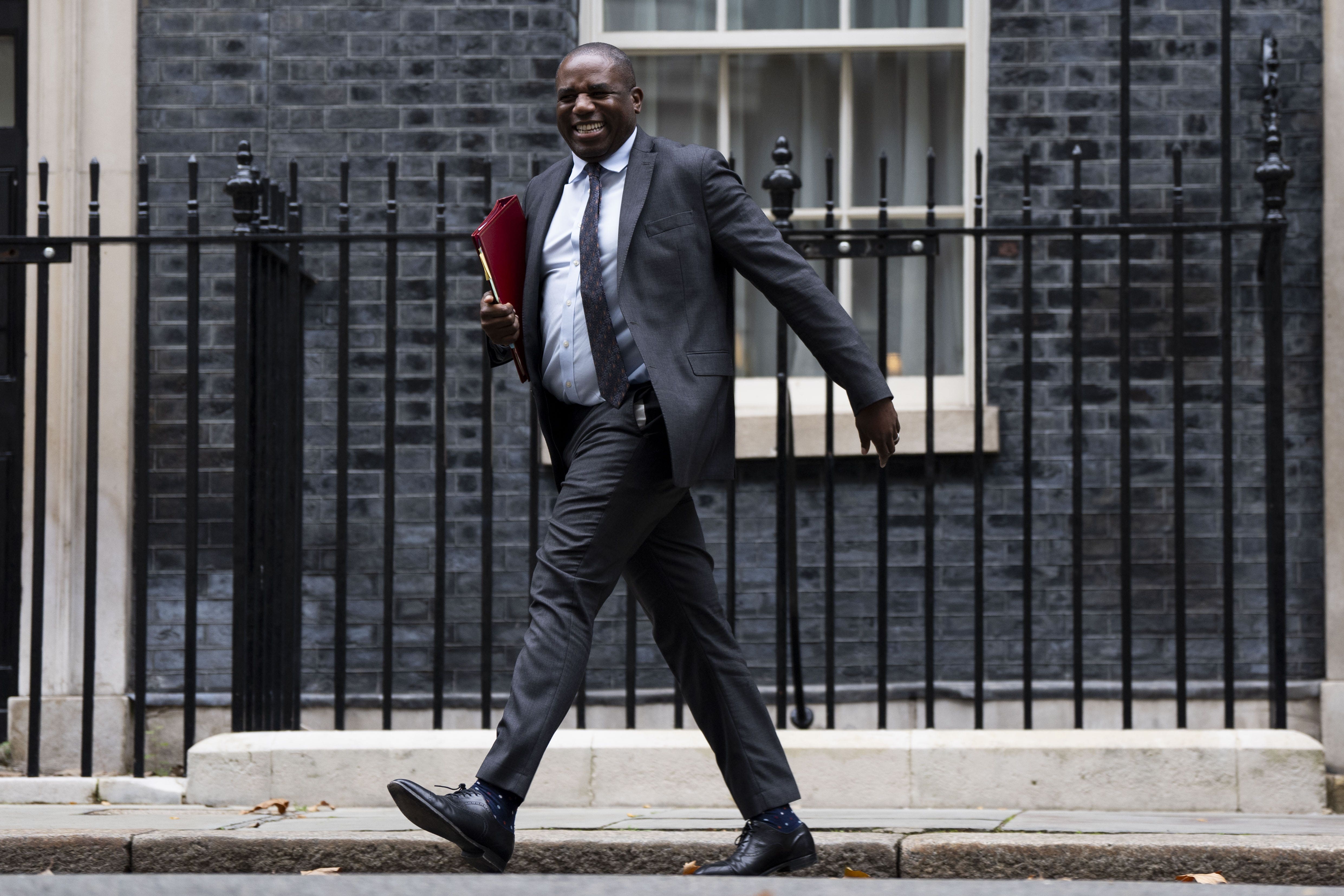 Foreign Secretary David Lammy criticised the ‘inaction of the Israeli government’ for allowing ‘impunity to flourish’ among extremist settlers in the West Bank as the UK announced a fresh wave of sanctions in response to continued violence (Ben Whitley/PA)