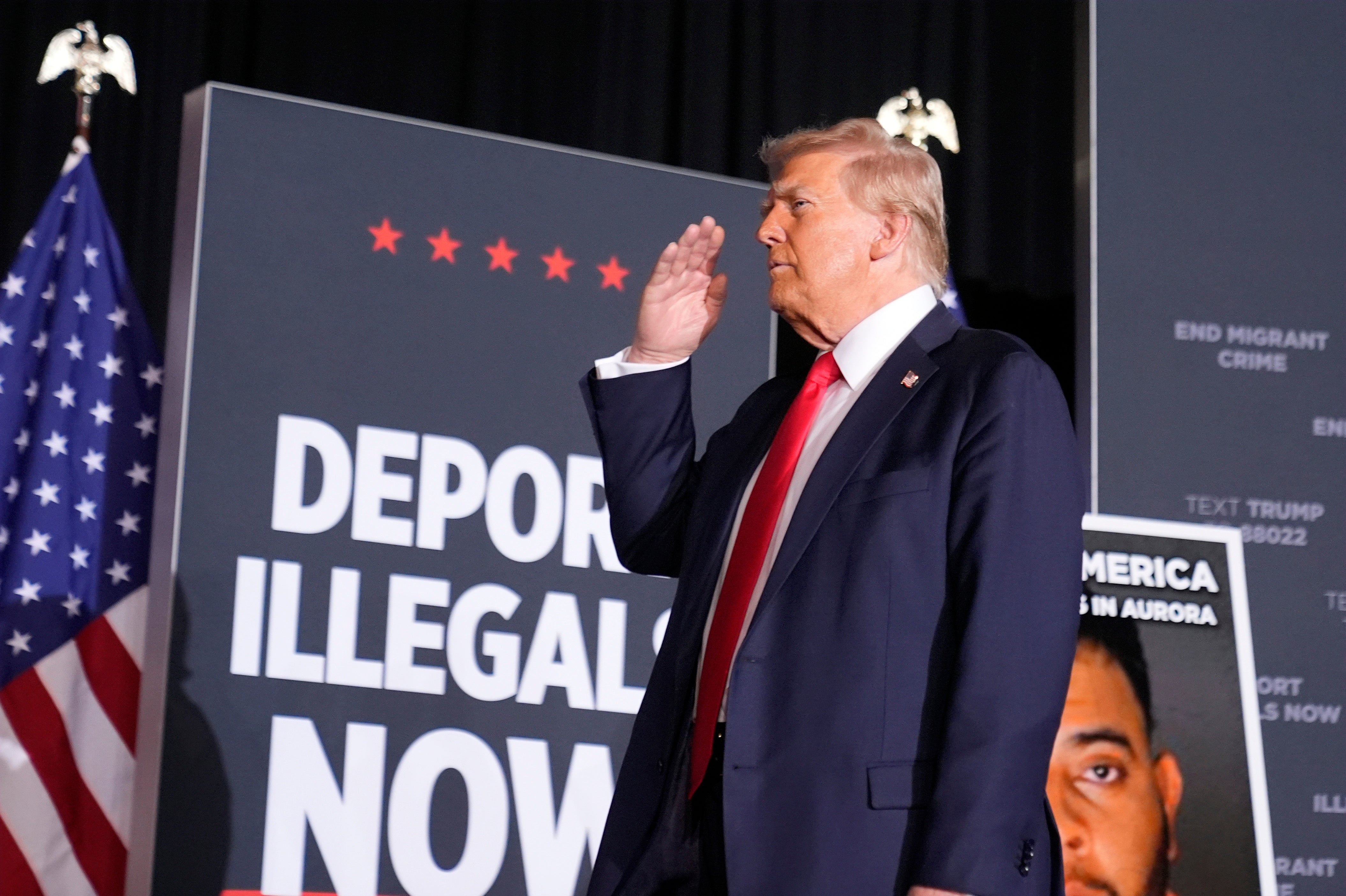 Donald Trump has repeatedly leant into anti-immigration rhetoric on the campaign trail