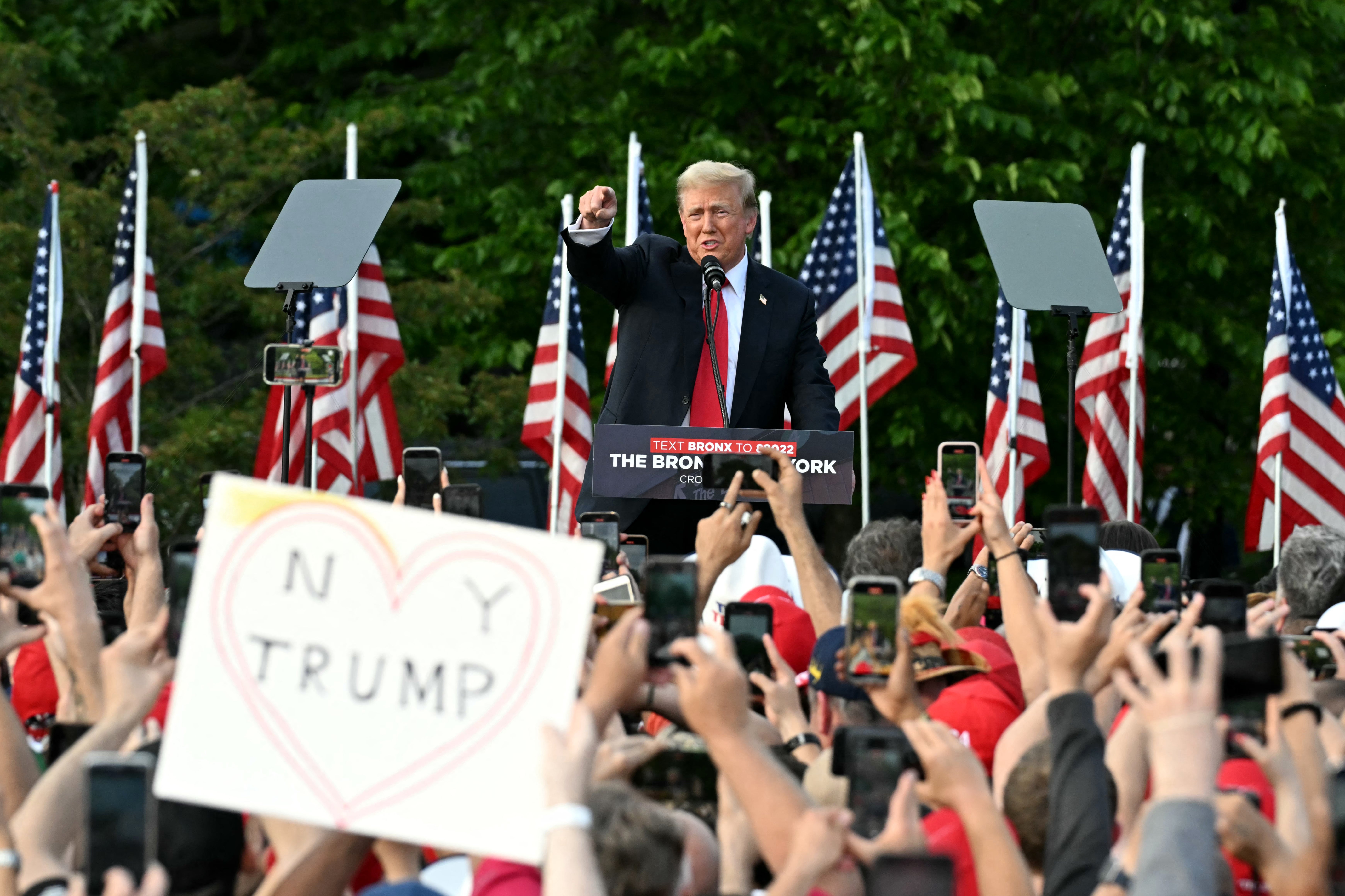 Trump held a rally in the Bronx earlier this summer that drew backlash from local Democrats