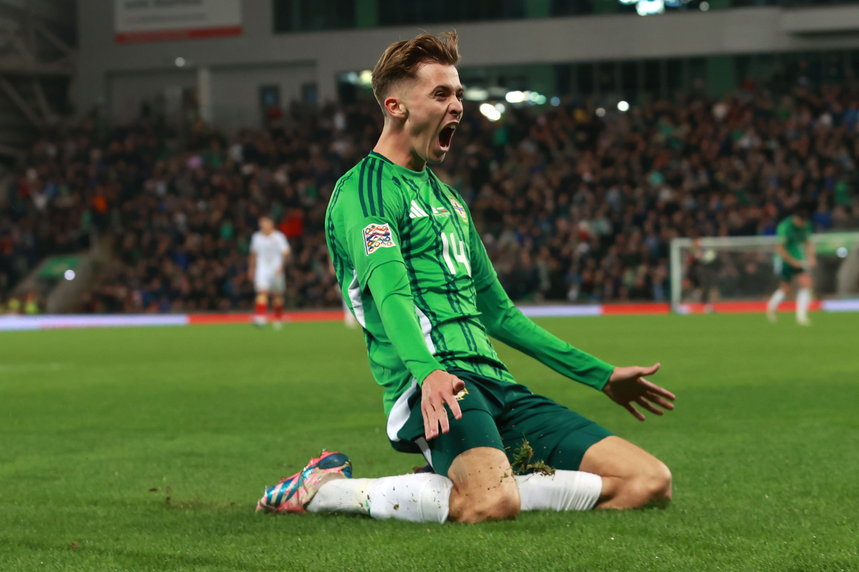 Isaac Price scored thrice as Northern Ireland thrashed Bulgaria