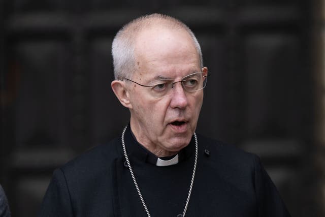 Archbishop of Canterbury Justin Welby at Lambeth Palace, London.