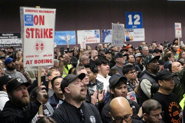 Boeing Strike Rally