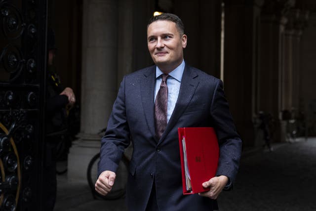 <p>Health secretary Wes Streeting (Ben Whitley/PA)</p>