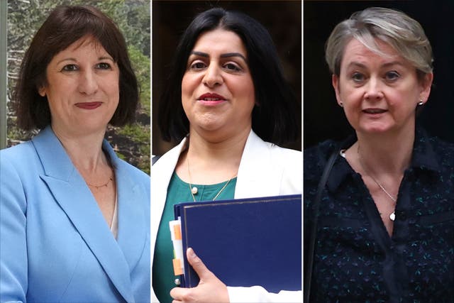 <p>Rachel Reeves, Shabana Mahmood and Yvette Cooper all received donations </p>