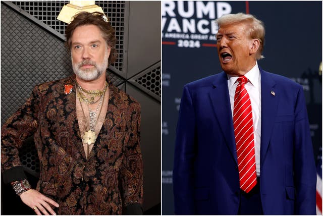 <p>Rufus Wainwright condemned Trump for playing his cover of Leonard Cohen’s ‘Hallelujah'</p>