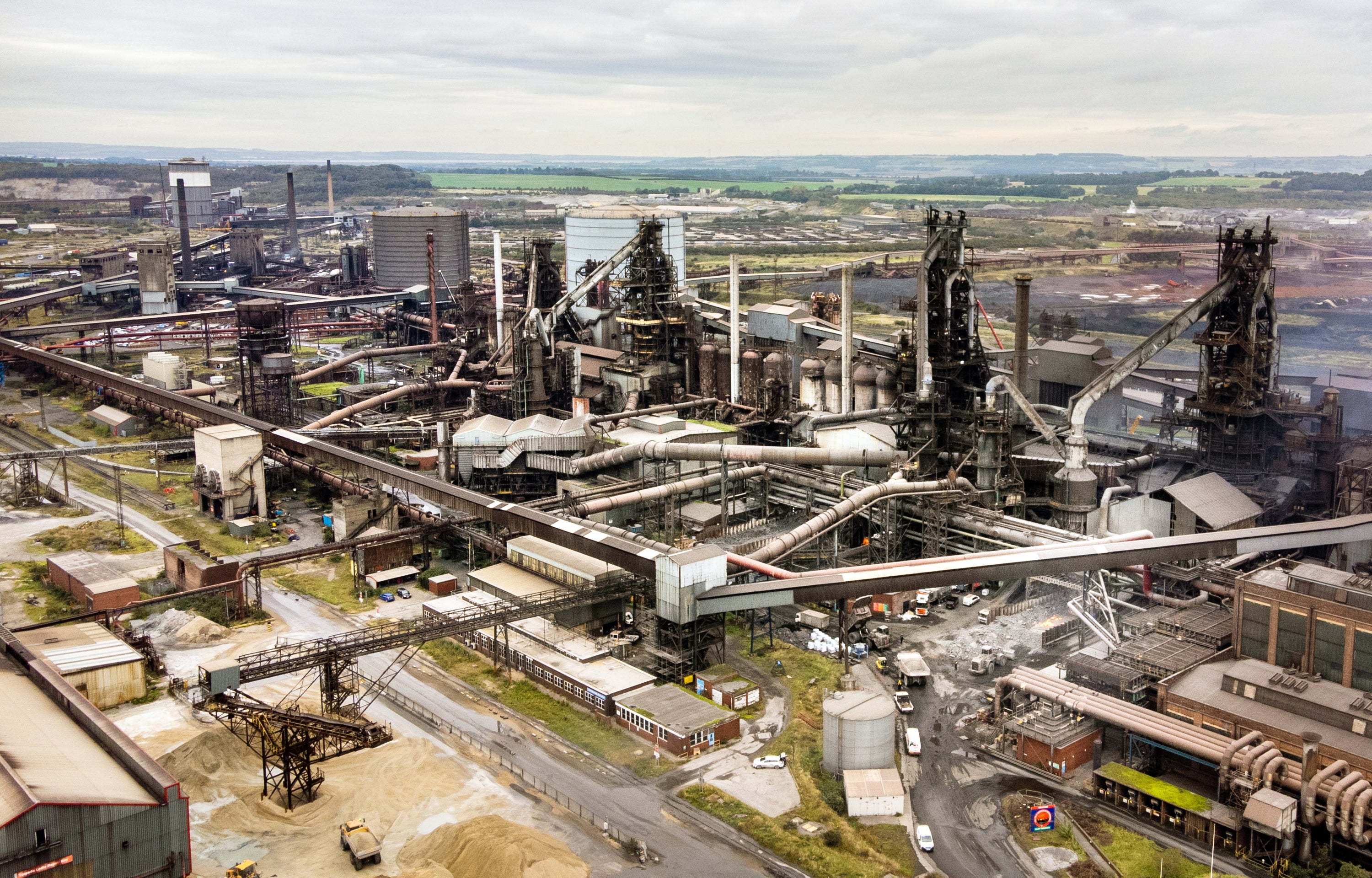 The British Steel Ltd steelworks in Scunthorpe, North Lincolnshire (Danny Lawson/PA)